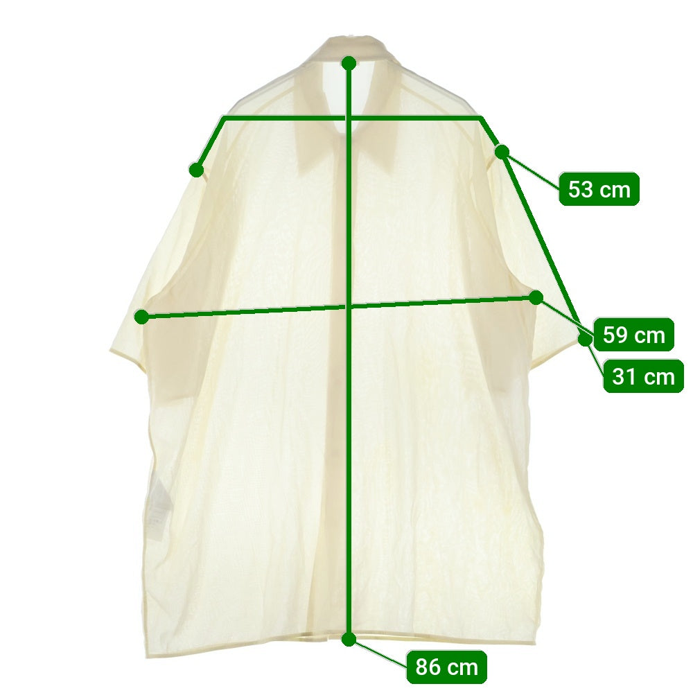 JIL SANDER(ジルサンダー) リラックス シアー 半袖シャツ ベージュ J22DL0110 J45131