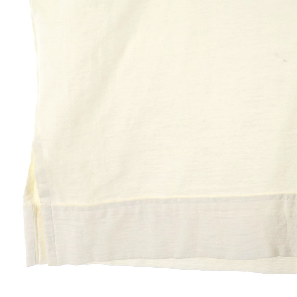 JIL SANDER(ジルサンダー) 23SS Vネック 半袖Tシャツカットソー ホワイト J22GC0107 J20017