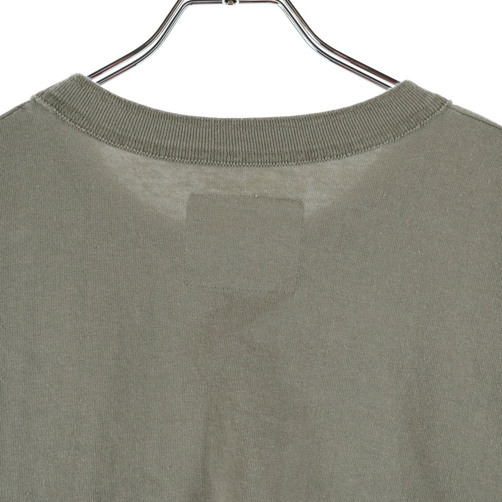 Sacai(サカイ) 23SS Nylon Twill × Cotton Jersey L S T-Shirt ナイロン ツイル コットンジャージ 長袖Tシャツカットソー カーキ 23-03060M