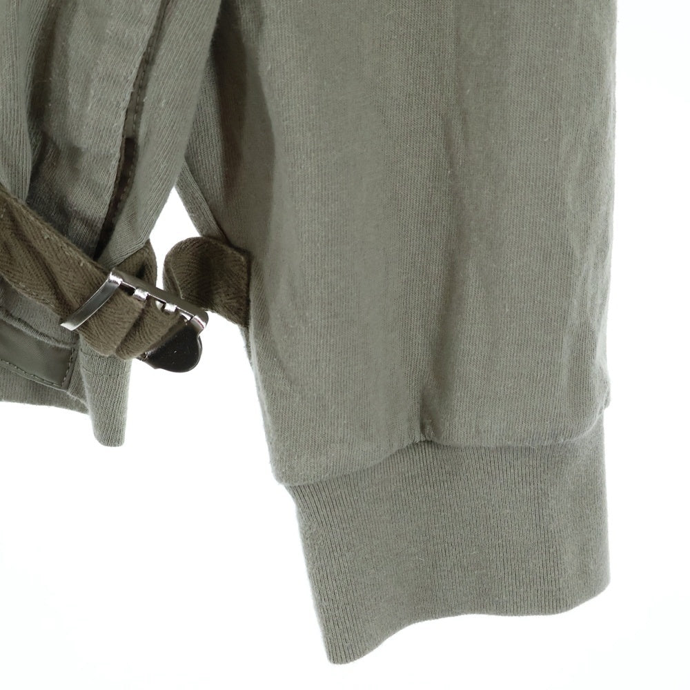 Sacai(サカイ) 23SS Nylon Twill × Cotton Jersey L S T-Shirt ナイロン ツイル コットンジャージ 長袖Tシャツカットソー カーキ 23-03060M