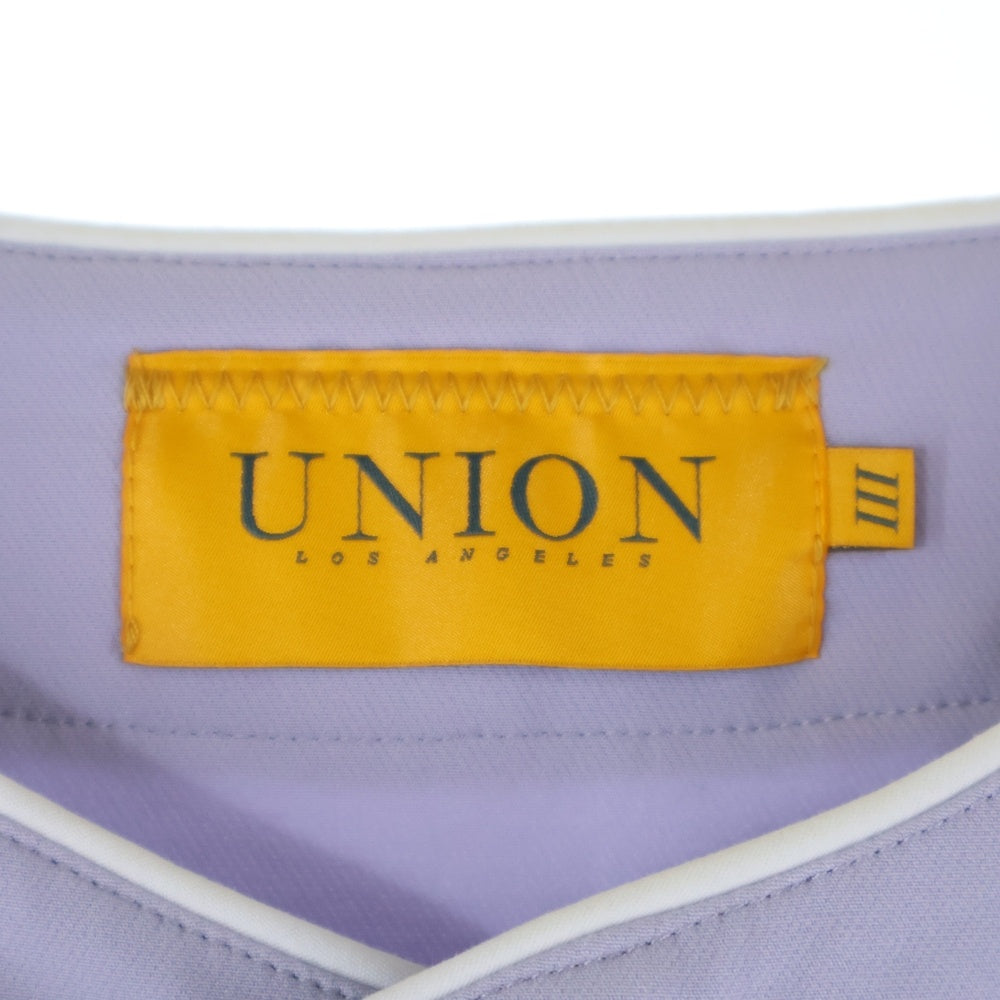 UNION(ユニオン) 24SS MARKHAM JERSEY ベースボール 半袖シャツ パープル WSS-210