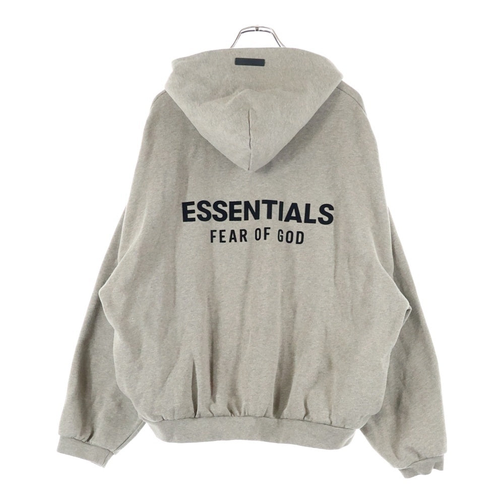 FEAR OF GOD ESSENTIALS(フィアオブゴッド エッセンシャルズ) フロントロゴプリント スウェット プルオーバーパーカー ベージュ