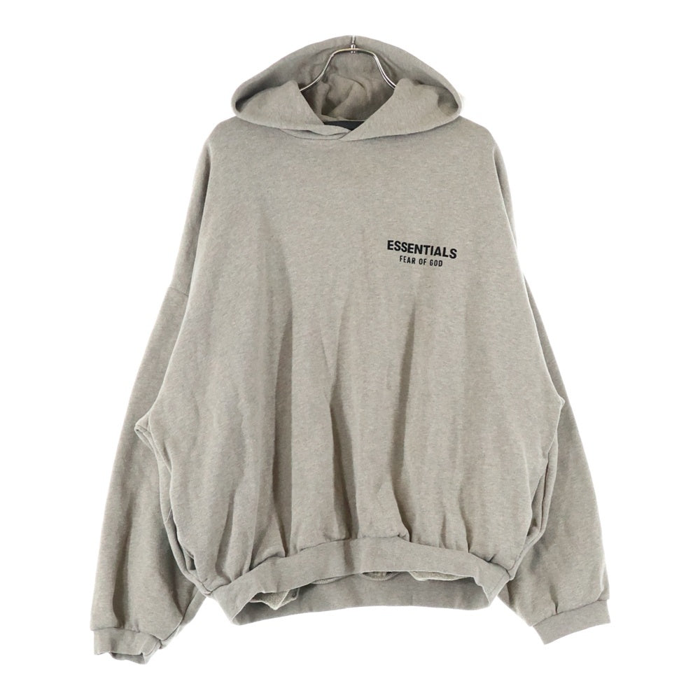 FEAR OF GOD ESSENTIALS(フィアオブゴッド エッセンシャルズ) フロントロゴプリント スウェット プルオーバーパーカー ベージュ