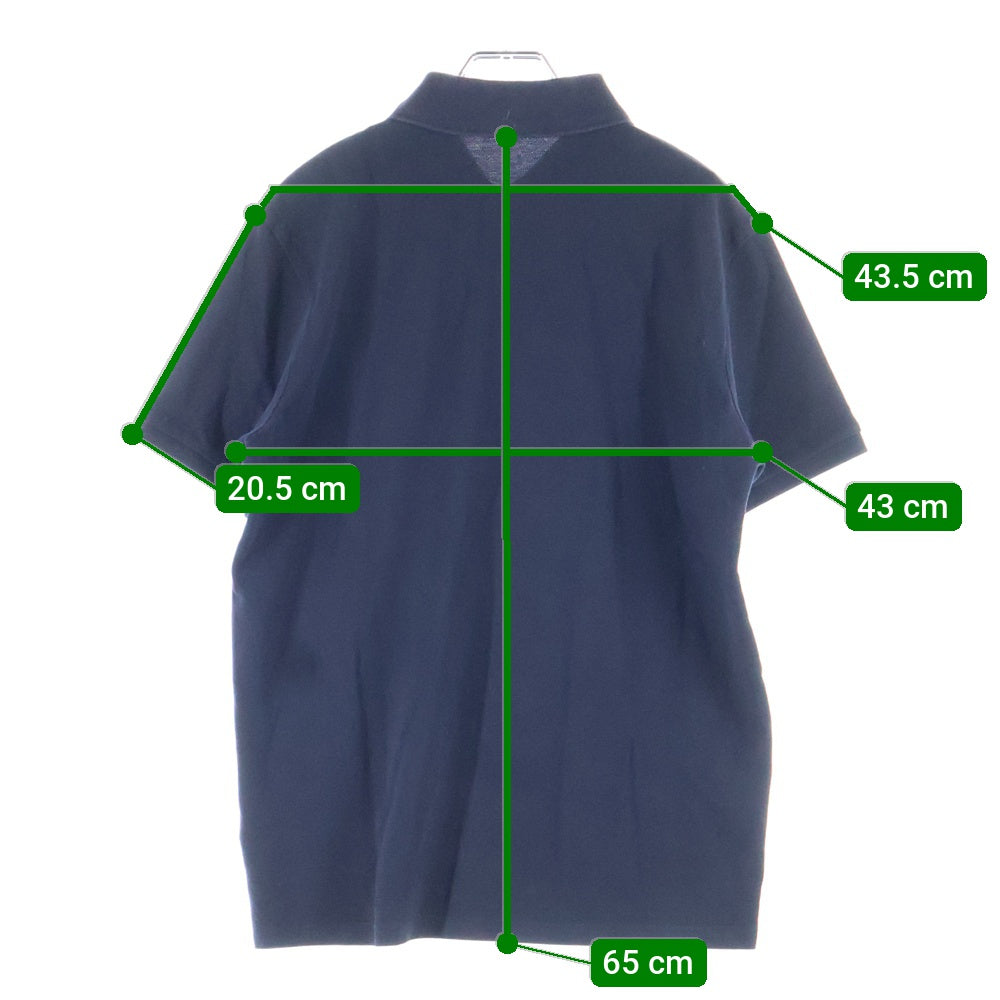 MONCLER(モンクレール) 23AW SS POLO ワッペンロゴ コットン 半袖ポロシャツ ブラック I20918A00014 84556