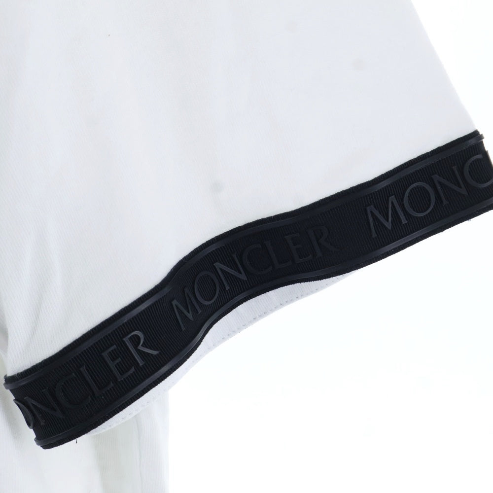 MONCLER(モンクレール) 21AW MAGLIA T-SHIRT マグリア ワッペンロゴ クルーネック 半袖Tシャツ カットソー ホワイト G20918C00026 8390T