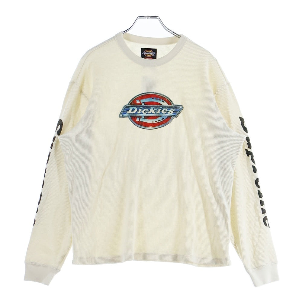 SUPREME(シュプリーム) 25AW×Dickies Thermal ディッキーズ ロゴプリント サーマル 長袖シャツ カットソー ベージュ