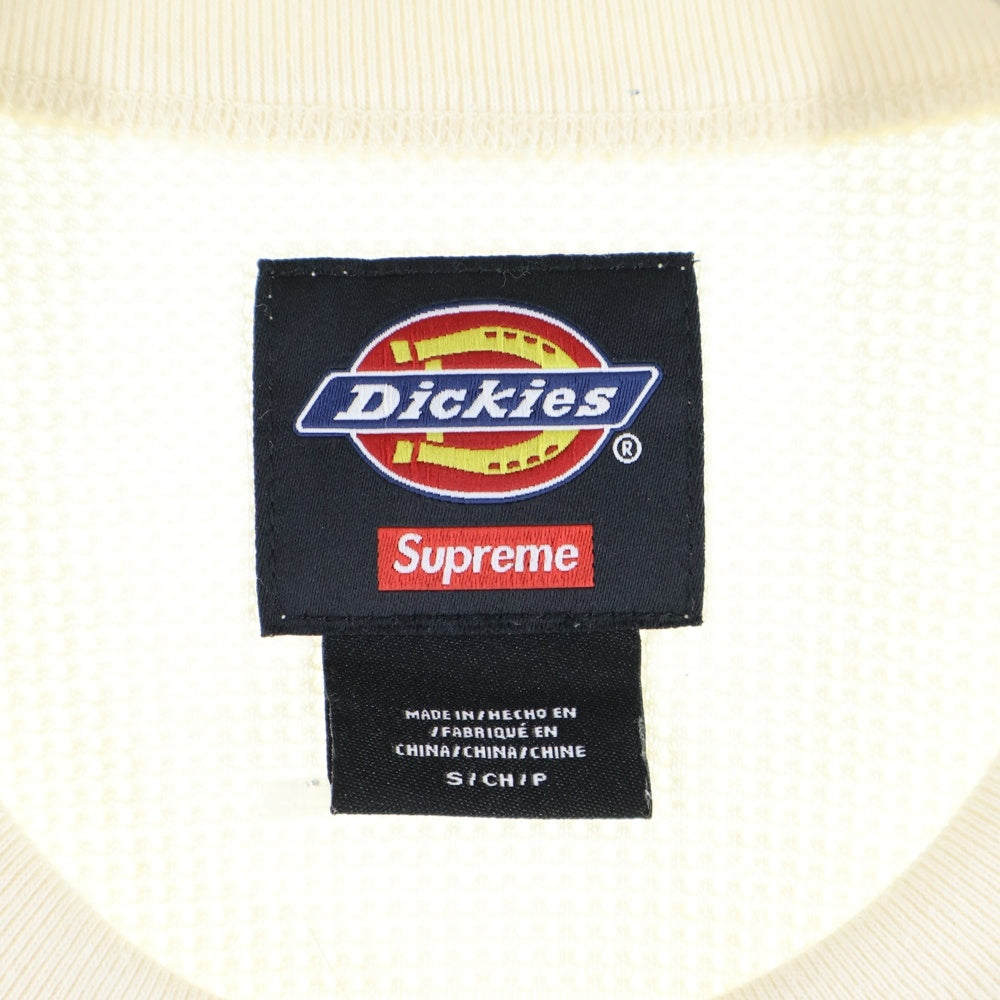 SUPREME(シュプリーム) 25AW×Dickies Thermal ディッキーズ ロゴプリント サーマル 長袖シャツ カットソー ベージュ
