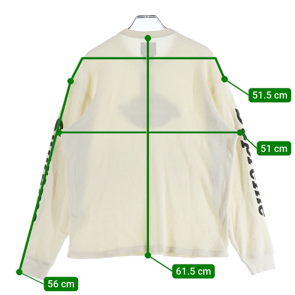 SUPREME(シュプリーム) 25AW×Dickies Thermal ディッキーズ ロゴプリント サーマル 長袖シャツ カットソー ベージュ