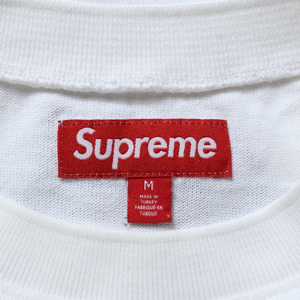 SUPREME(シュプリーム) 25SS Affiliated L/S Football Top アフィリエイテッド ナンバリング ロゴプリント フットボール 長袖Tシャツ カットソー ホワイト