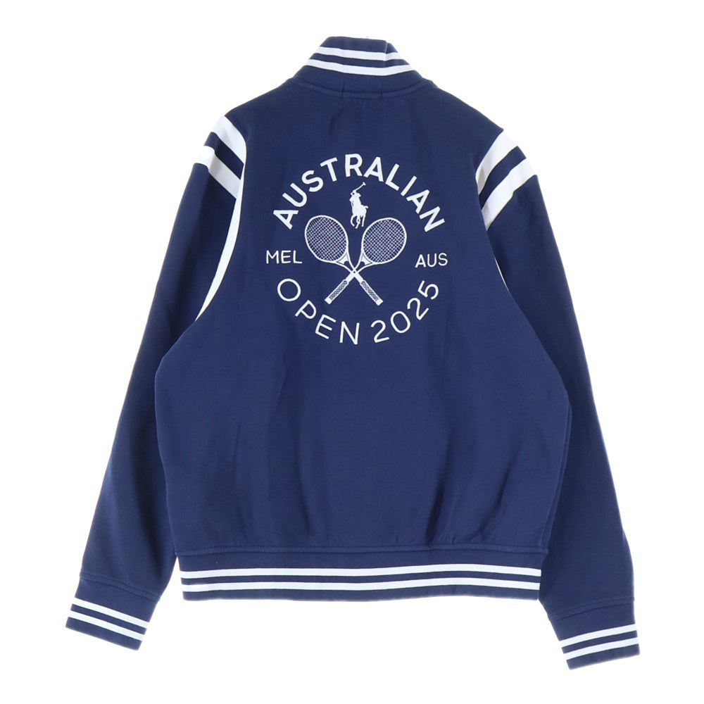 POLO RALPH LAUREN(ポロラルフローレン) オーストラリア オープン 2025 ロゴ刺繍 ジップアップ ジャケット ネイビー
