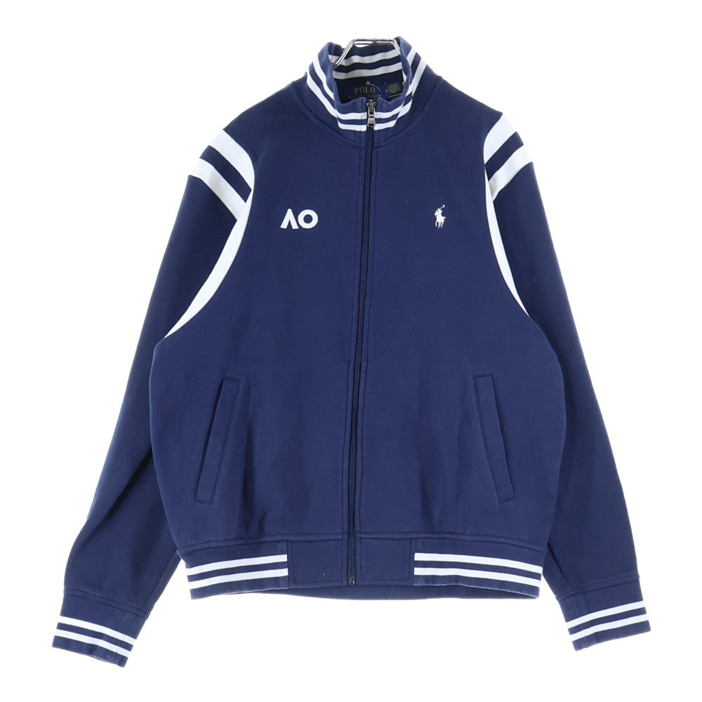 POLO RALPH LAUREN(ポロラルフローレン) オーストラリア オープン 2025 ロゴ刺繍 ジップアップ ジャケット ネイビー