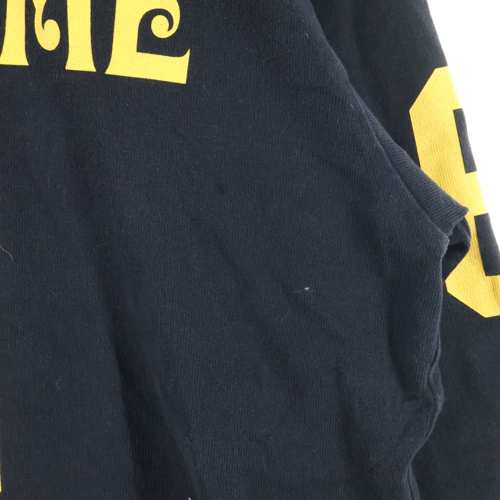 SUPREME(シュプリーム) 25SS Affiliated L/S Football Top アフィリエイテッド ナンバリング ロゴプリント フットボール 長袖Tシャツ カットソー ブラック