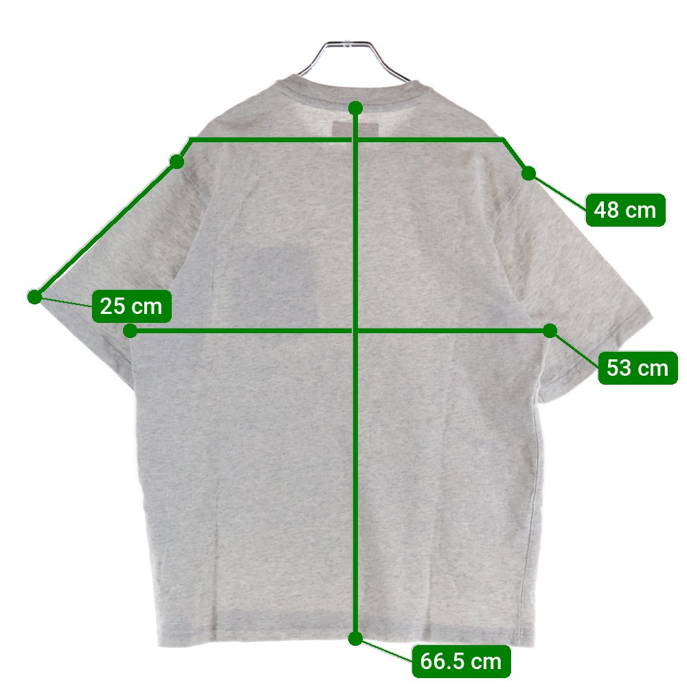 SUPREME(シュプリーム) 25SS S/S Pocket Tee ポケット付き ロゴ刺繍 クルーネック 半袖Tシャツ カットソー グレー