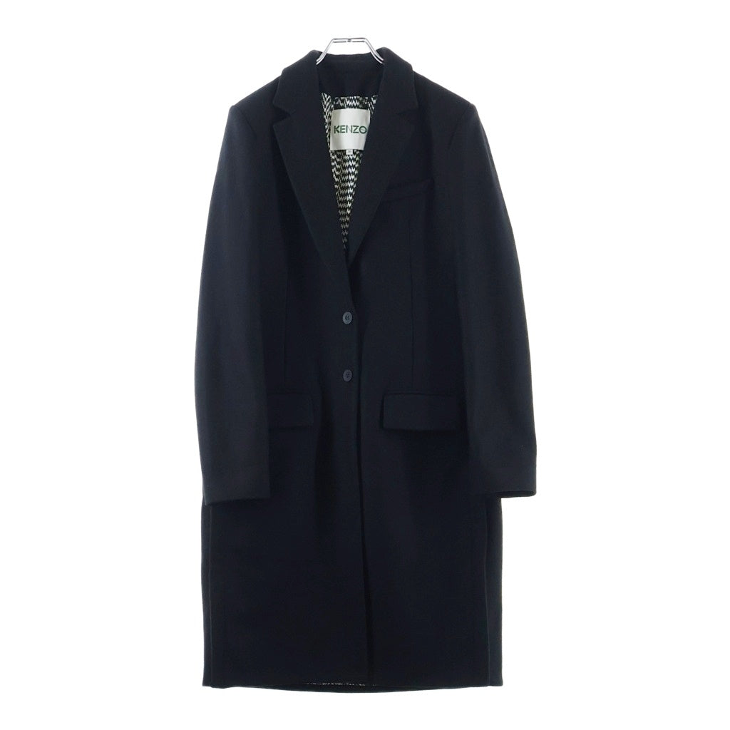 KENZO(ケンゾー) Wool Chester Coat ウールチェスターコート レディース ブラック F462MA0715AJ
