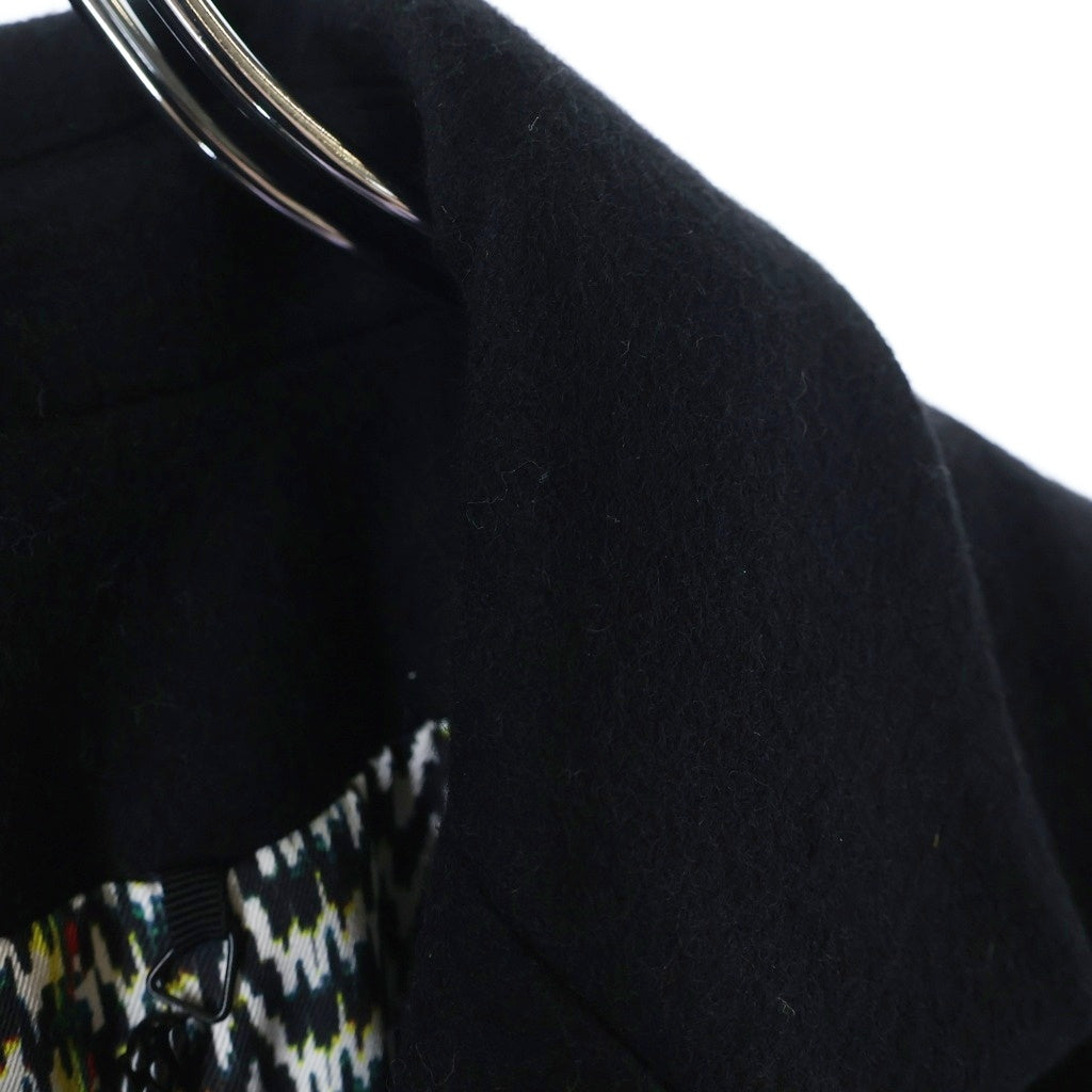 KENZO(ケンゾー) Wool Chester Coat ウールチェスターコート レディース ブラック F462MA0715AJ