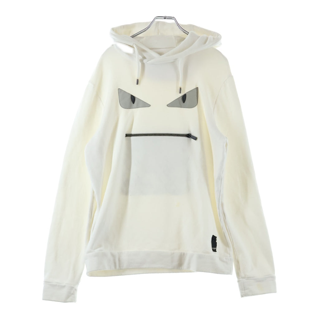 FENDI(フェンディ) Bugs Eye Sweat Pullover Parka バグズアイ スウェットプルオーバーパーカー レディース ホワイト FY0872