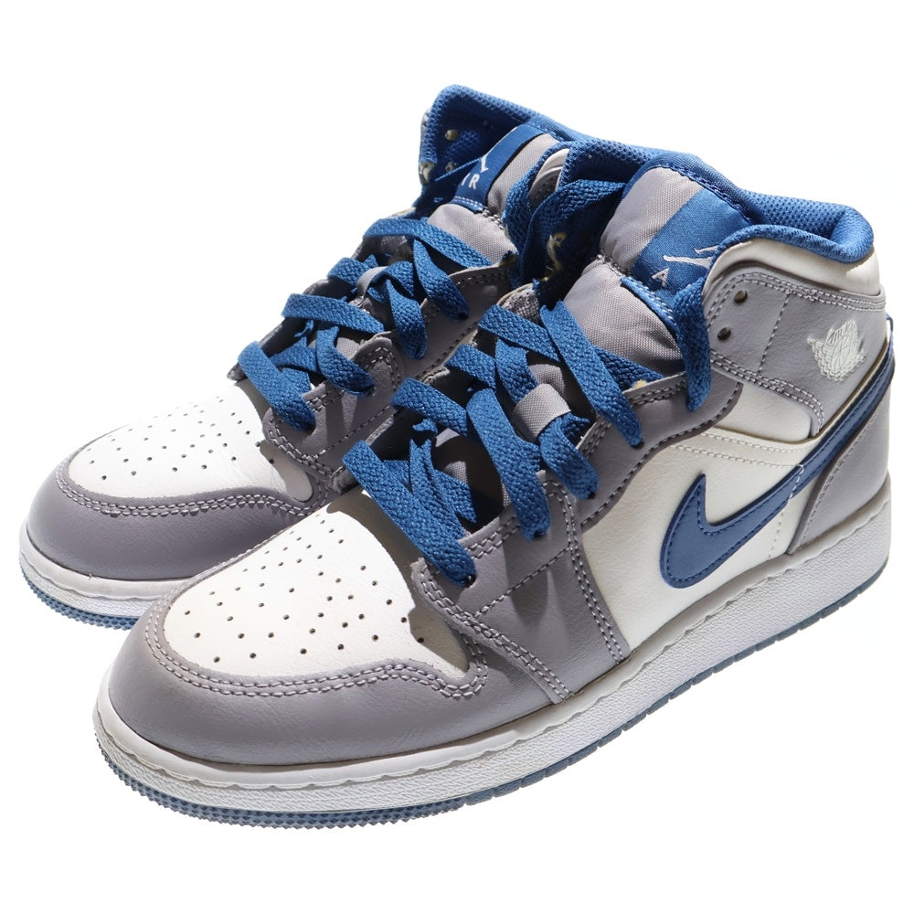 NIKE(ナイキ) AIR JORDAN 1 MID GS TRUE BLUE エアジョーダン1