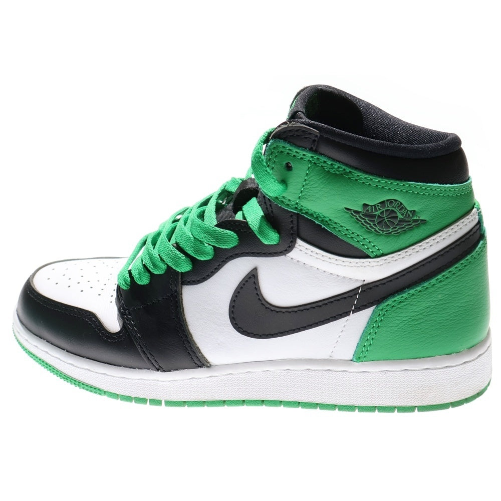NIKE(ナイキ) AIR JORDAN 1 HIGH OG GS エア ジョーダン 1 レトロ ハイ OG GS ハイカットスニーカー グリーン/ブラック/ホワイト レディース US6Y/24cm FD1437-031