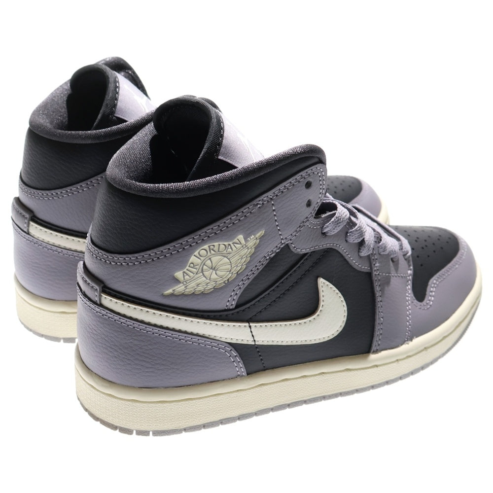 NIKE(ナイキ) AIR JORDAN 1 MID エアジョーダン 1 ミドルカットスニスニーカーシューズ グレー/ホワイト US7/24cm BQ6472-022