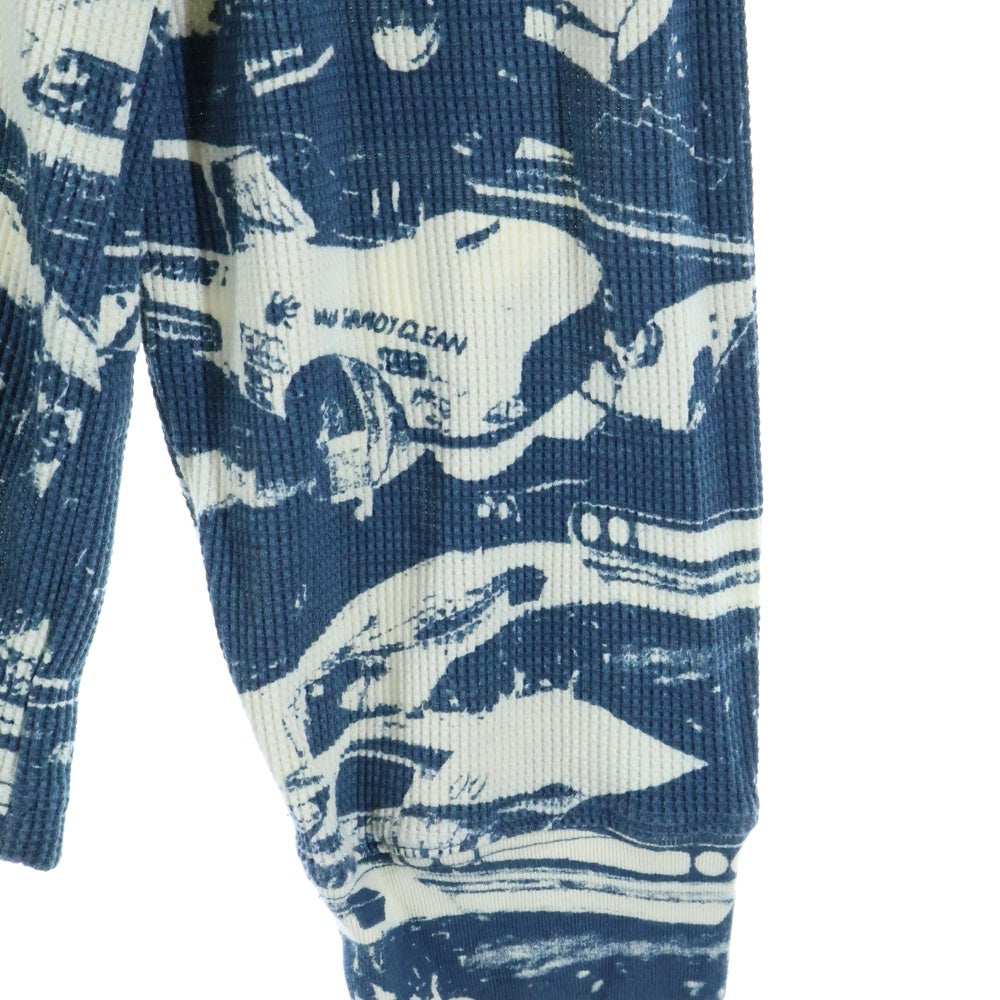 SUPREME(シュプリーム) 24AW ×HYSTERIC GRAMOUR Cars Thermal ヒステリックグラマー カーズ サーマル 長袖Tシャツ ブルー/ホワイト