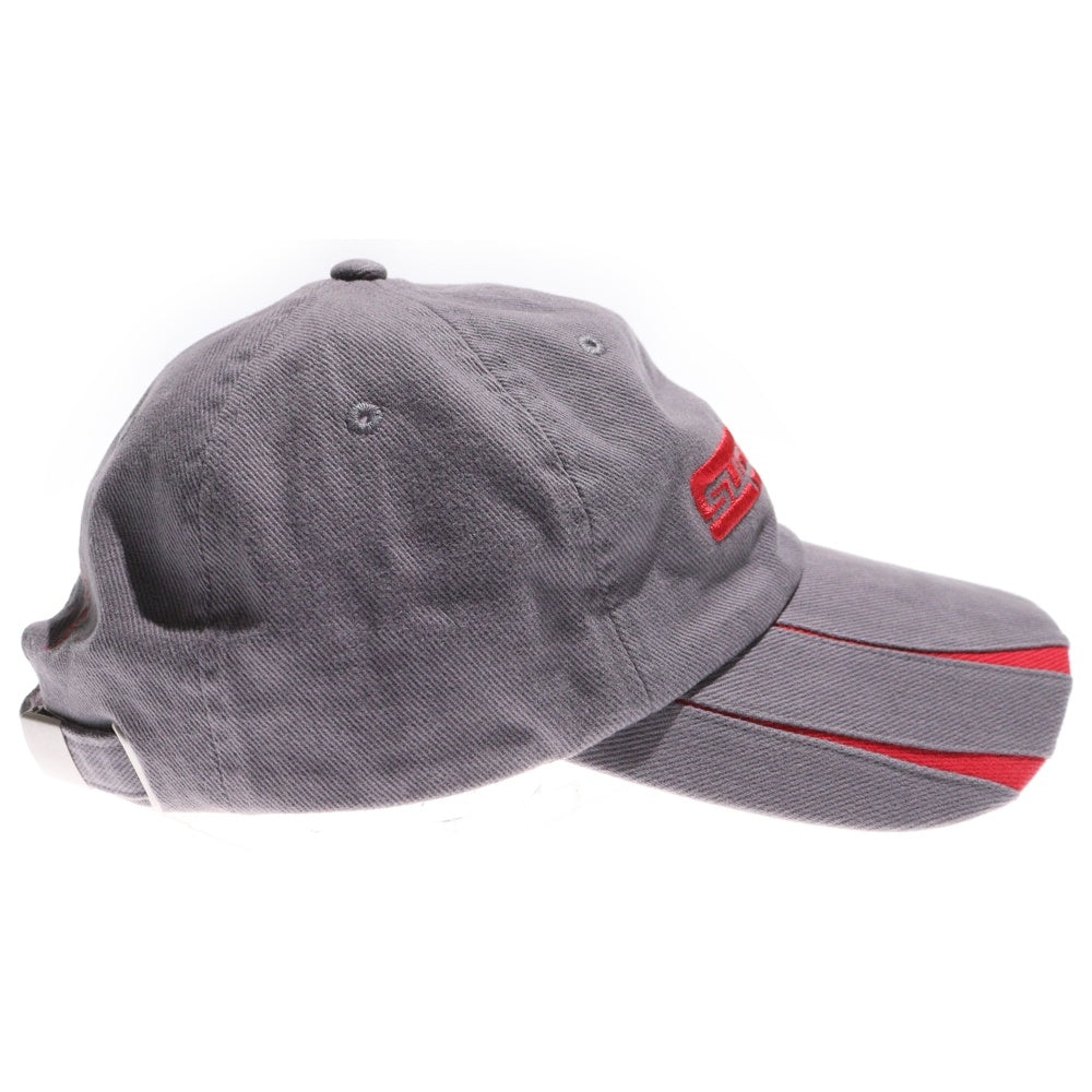 SUPREME(シュプリーム) 23AW Jagged Visor 6-Panel ジャグ バイザー 6パネル キャップ 帽子 グレー/レッド