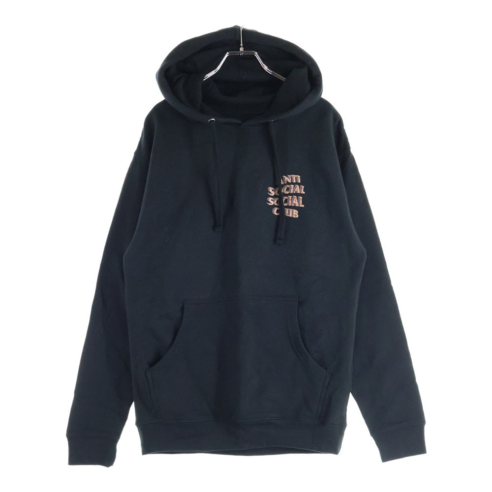 ANTI SOCIAL SOCIAL CLUB(アンチソーシャルソーシャルクラブ) Logo Pullover Parka ロゴプリント スウェットプルオーバーパーカー ブラック/ブラウン