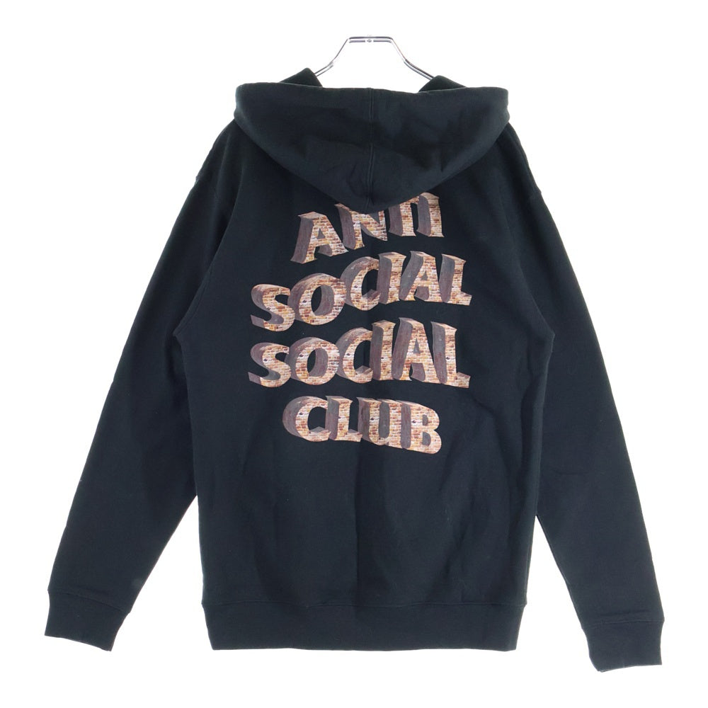 ANTI SOCIAL SOCIAL CLUB(アンチソーシャルソーシャルクラブ) Logo Pullover Parka ロゴプリント スウェットプルオーバーパーカー ブラック/ブラウン