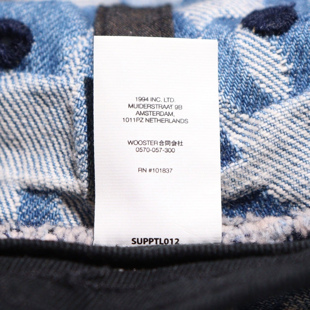 SUPREME(シュプリーム) 22SS Fat Tip Jaquard Denim Hat ファットティップ ジャガード デニム クラッシャーハット バケットハット 帽子 インディゴ