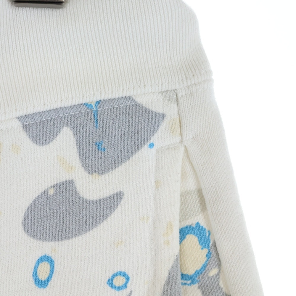 A BATHING APE(アベイシングエイプ) SPACE CAMO SHARK SWEAT SHORTS シャーク スペースカモ スウェットショーツ ハーフパンツ ホワイト 001SPF301006X