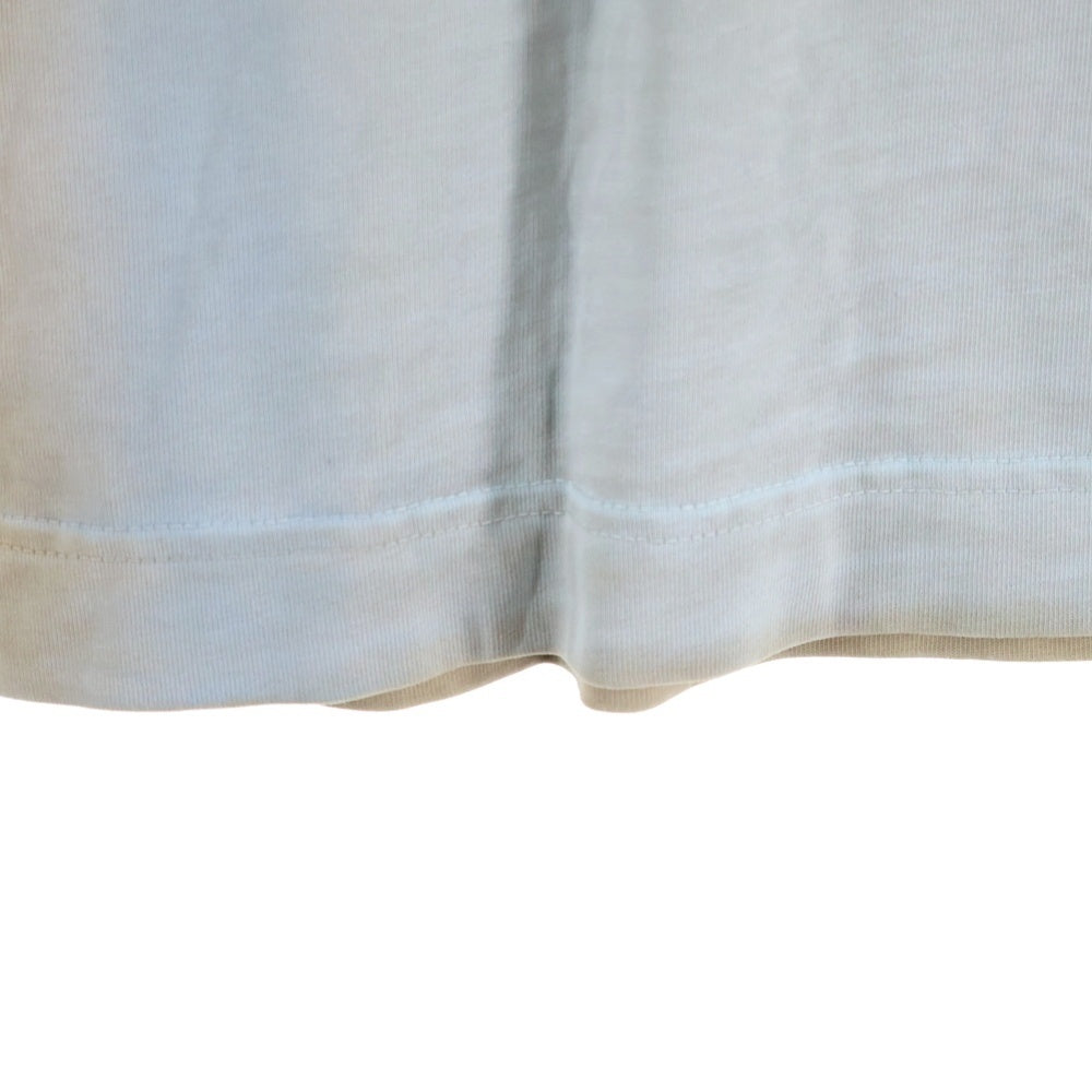 ALEXANDER WANG(アレキサンダーワン) ロゴプリント コットン クルーネック 長袖Tシャツ カットソー ブルー/ブラウン