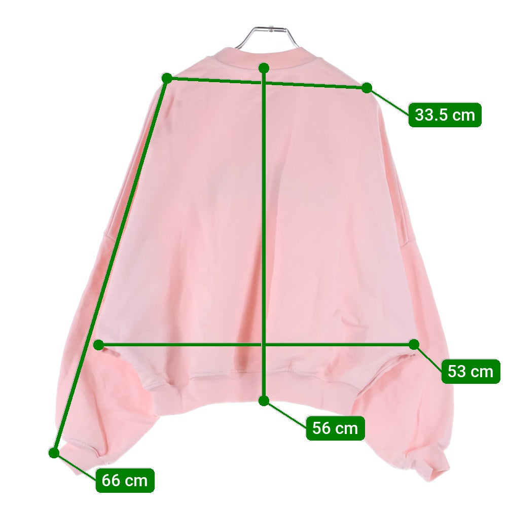 MARNI(マルニ) 23AW ロゴプリント クルーネック スウェット トレーナー ピンク レディース FLJE0185P2 USCU88