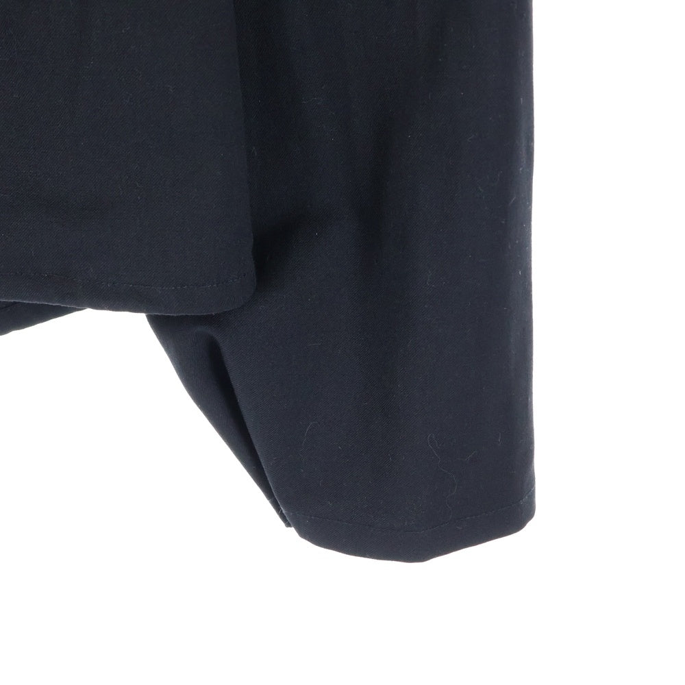 Y-3(ワイスリー) CLASSIC REFINED WOOL STRETCH HOODED WINDBREAKER クラシック ウールリファイン ストレッチ ウィンドブレーカー ジップアップ パーカー ブラック GK4589