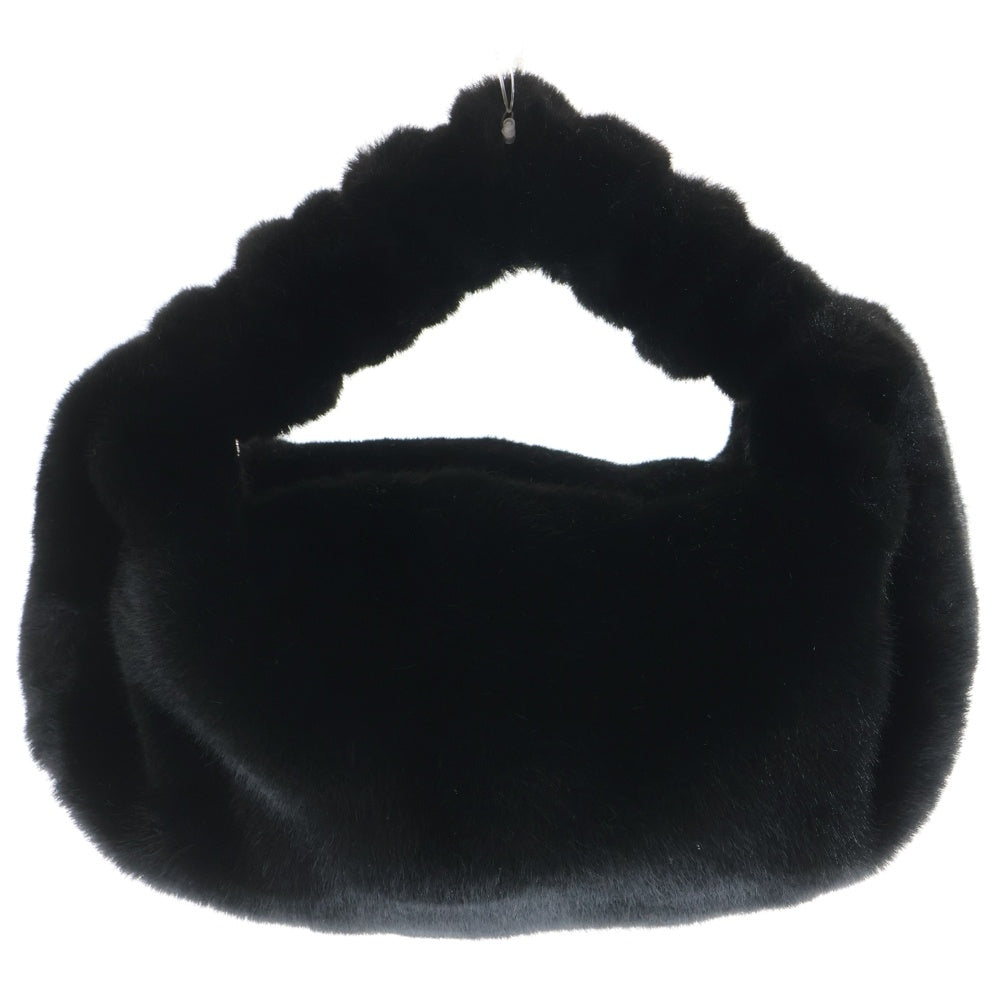 ALEXANDER WANG(アレキサンダーワン) SCRUNCHIE スクランチ フェイクファー スモール ハンドバッグ ブラック レディース