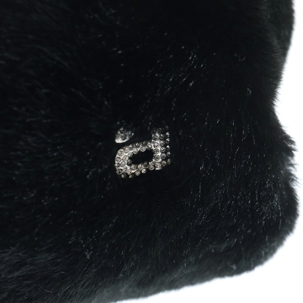 ALEXANDER WANG(アレキサンダーワン) SCRUNCHIE スクランチ フェイクファー スモール ハンドバッグ ブラック レディース