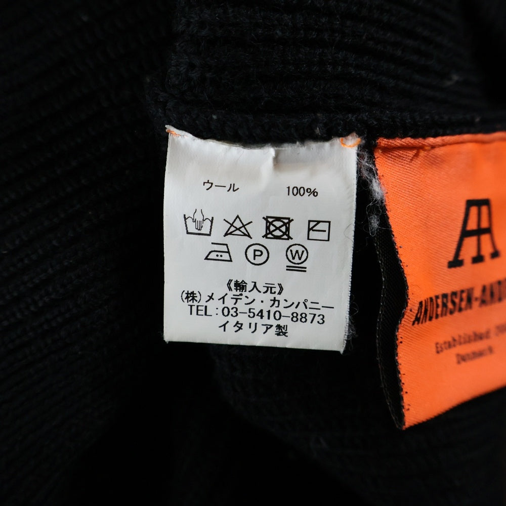 ANDERSEN-ANDERSEN(アンデルセン-アンデルセン) ウール モックネック ニットセーター ブラック