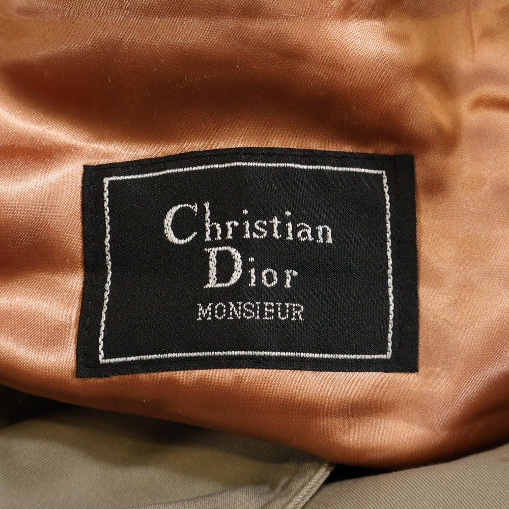 Christian Dior MONSIEUR(クリスチャンディオールムッシュ) 90S VINTAGE ヴィンテージ ウールライナー付き コットン ポリエステル トレンチコート グレージュ