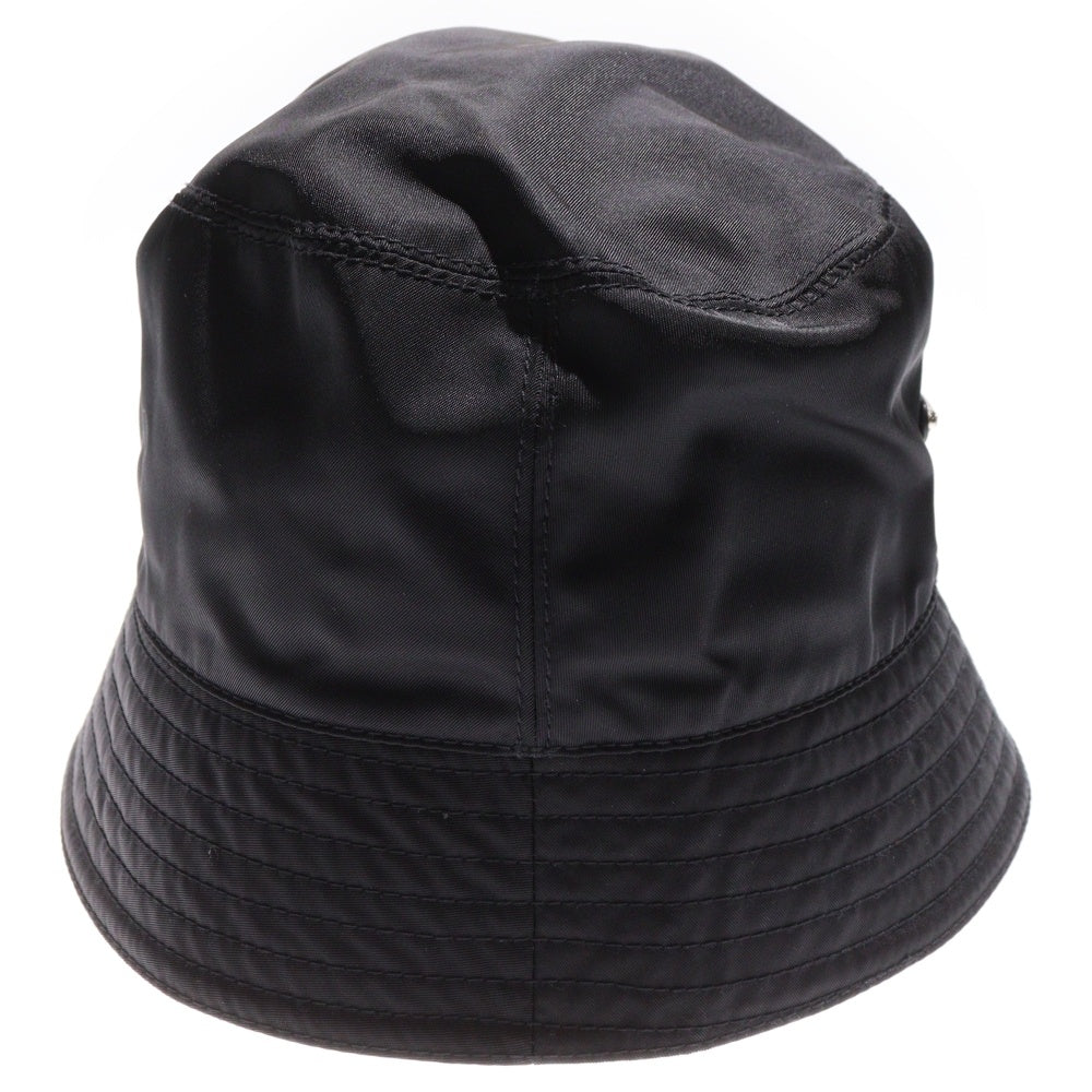 PRADA(プラダ) Re-Nylon リナイロン トライアングルロゴプレート バケットハット 帽子 ブラック 2HC137 2DMI