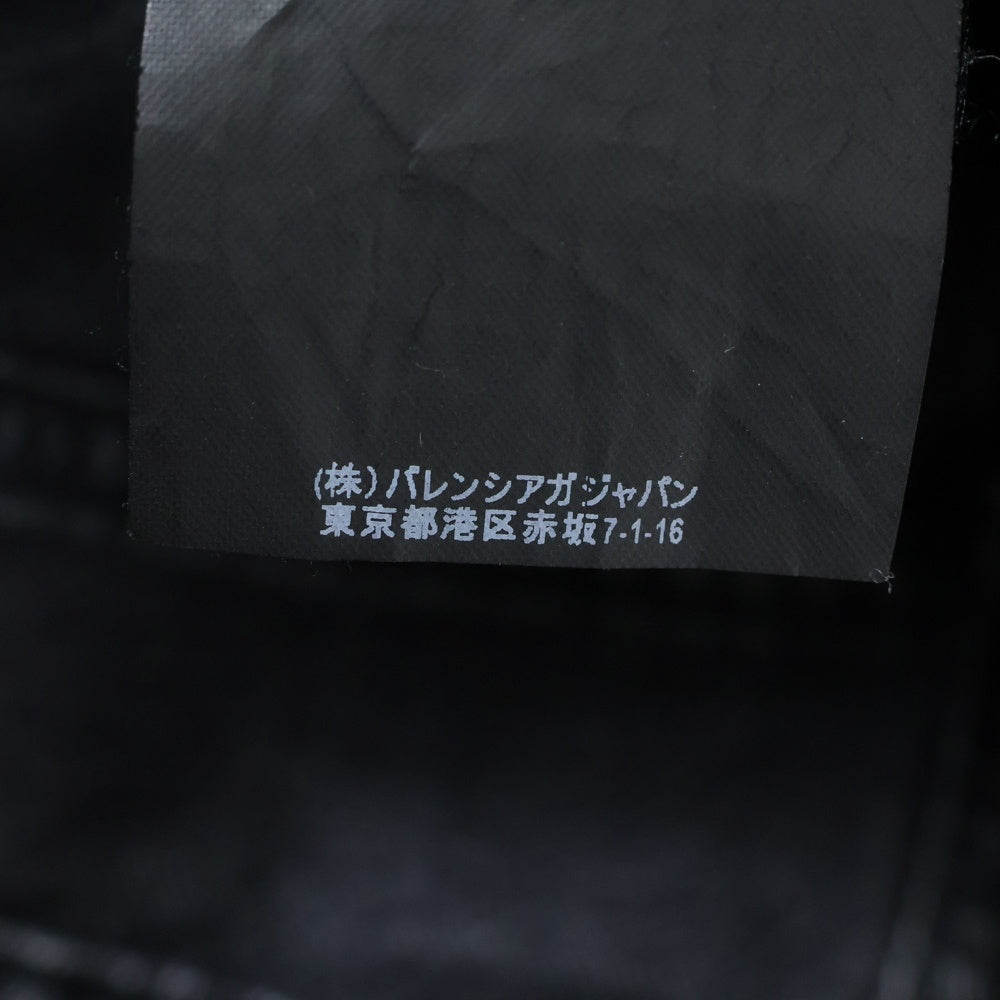 BALENCIAGA(バレンシアガ) 18SS ダメージ加工 ウォッシュド ストレート デニムパンツ ブラック 486225 TUE14