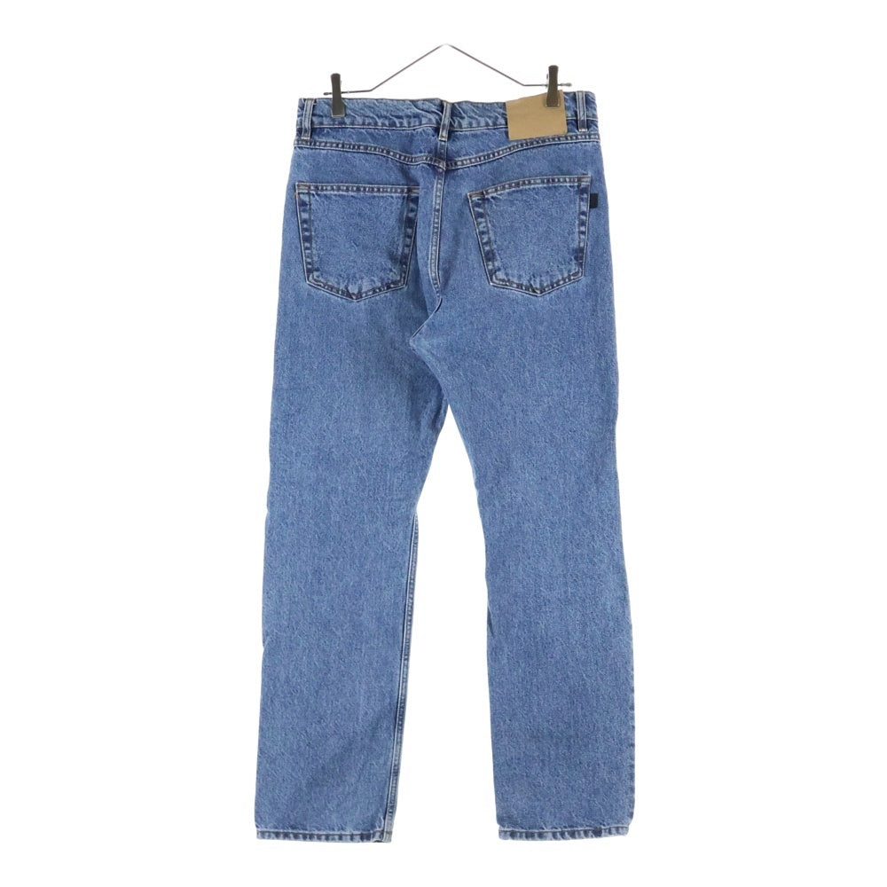 BALENCIAGA(バレンシアガ) 17SS ウォッシュ加工 ボタンフライ ストレート デニムパンツ インディゴ 460800 TUE18