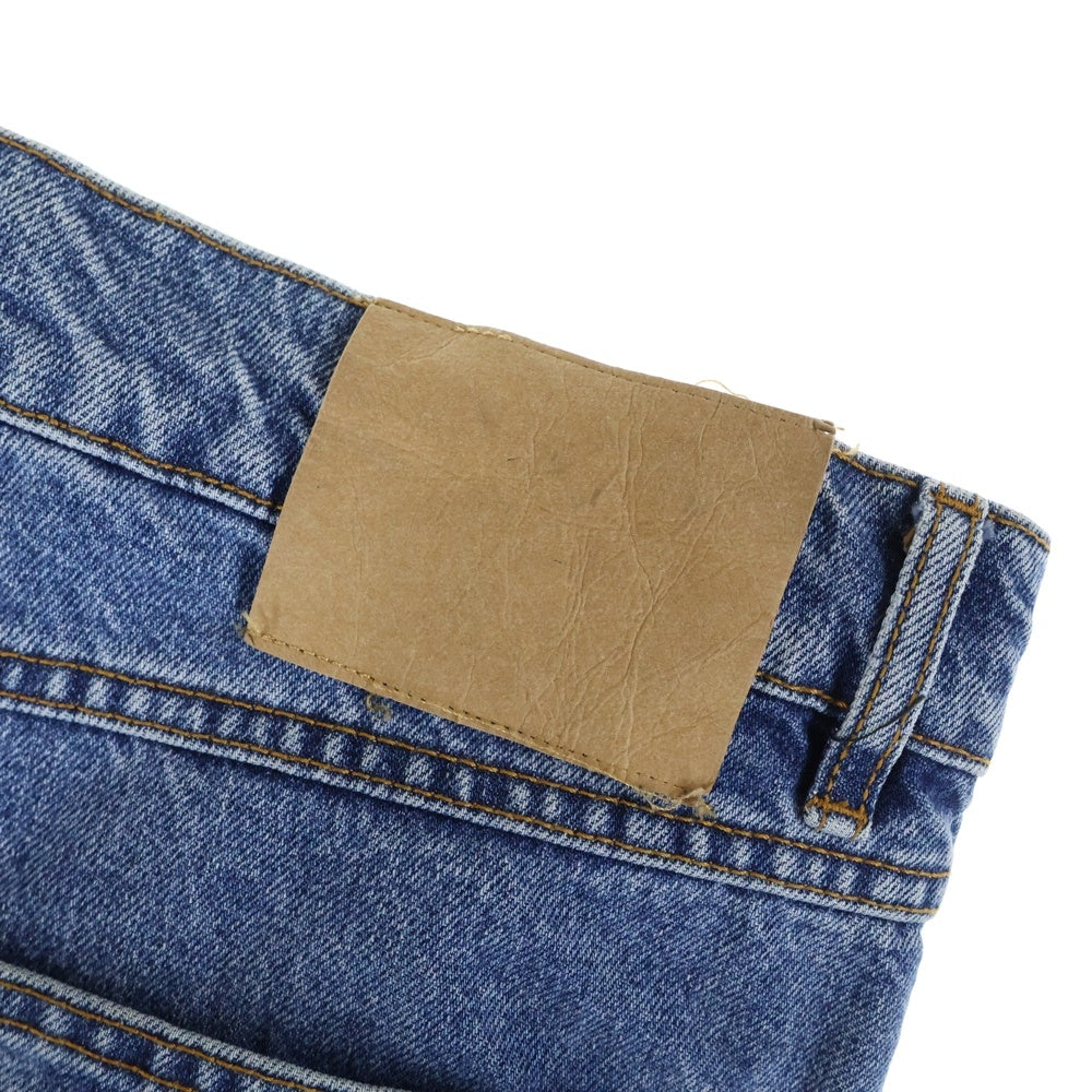 BALENCIAGA(バレンシアガ) 17SS ウォッシュ加工 ボタンフライ ストレート デニムパンツ インディゴ 460800 TUE18