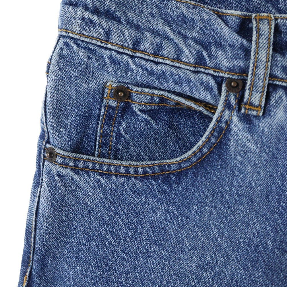 BALENCIAGA(バレンシアガ) 17SS ウォッシュ加工 ボタンフライ ストレート デニムパンツ インディゴ 460800 TUE18