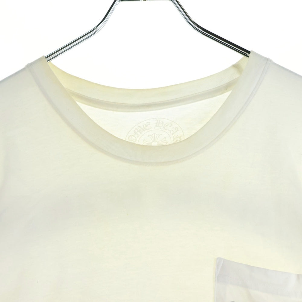 CHROME HEARTS(クロムハーツ) MLT COL CEM CRS TEE マルチカラーセメタリークロス クルーネック半袖Tシャツ カットソー ホワイト