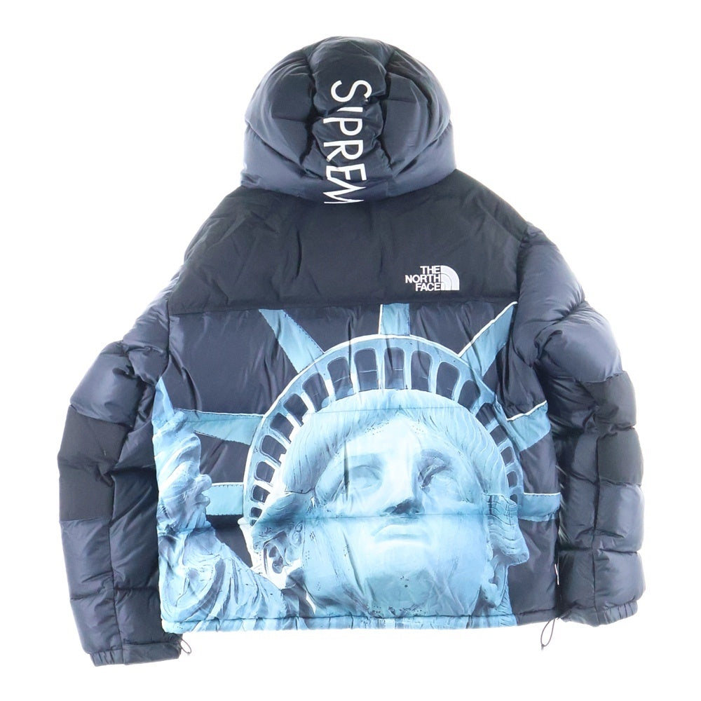 SUPREME(シュプリーム) 19AW×THE NORTH FACE Statue of Liberty Baltoro Jacket ザノースフェイス スタチュー オブ リバティ バルトロ ダウンジャケット ブラック/ブルー ND919011