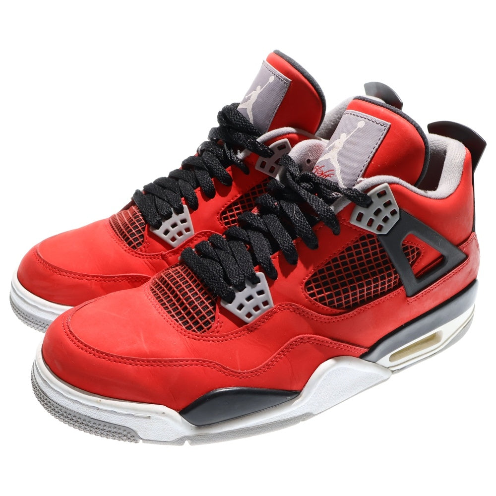 NIKE(ナイキ) 【観賞2013年製】AIR JORDAN 4 RETRO エアジョーダン4レトロ トロブラボー ハイカットスニーカーシューズ レッド US9.5/27.5cm 308497-603