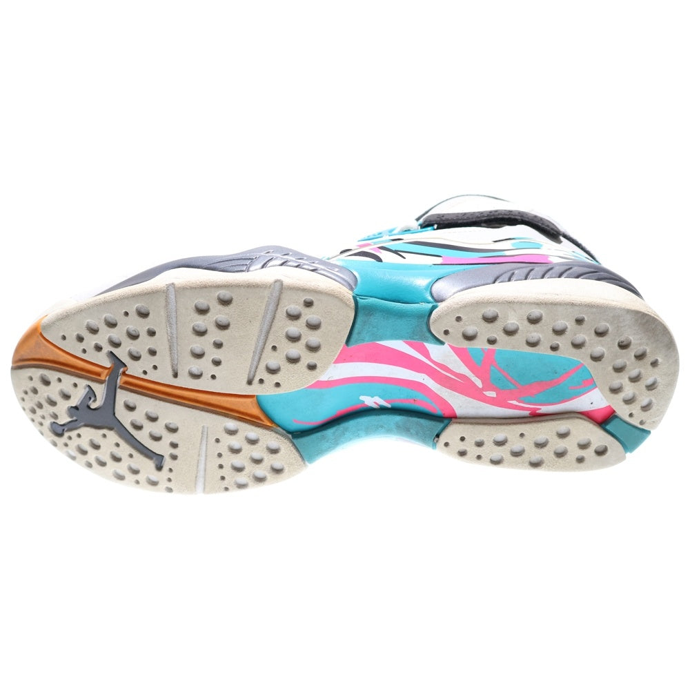 NIKE(ナイキ) AIR JORDAN 8 RETRO エアジョーダン8 レトロ ハイカットスニーカー ホワイト/ブルー US9.5/27.5cm 305381-113