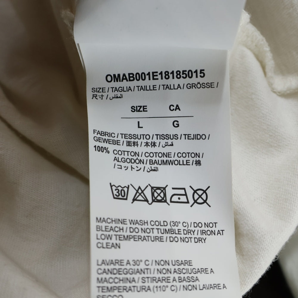 OFF-WHITE(オフホワイト) 18AW LIBERTY L/S TEE 自由の女神 プリント クルーネック長袖Tシャツ カットソー ホワイト