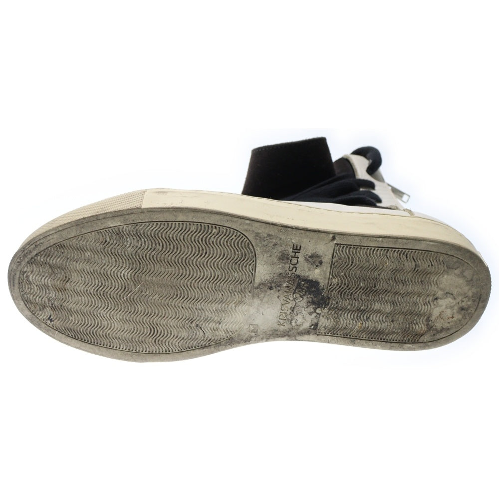 KRIS VAN ASSCHE(クリス ヴァン アッシュ) MULTIRACE SNEAKERS マルチレース スエード ハイカットスニーカー ブラック