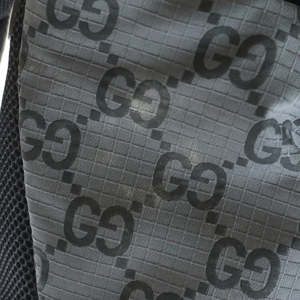 GUCCI(グッチ) GG リップストップ バックパック リュックサック グレー 767923