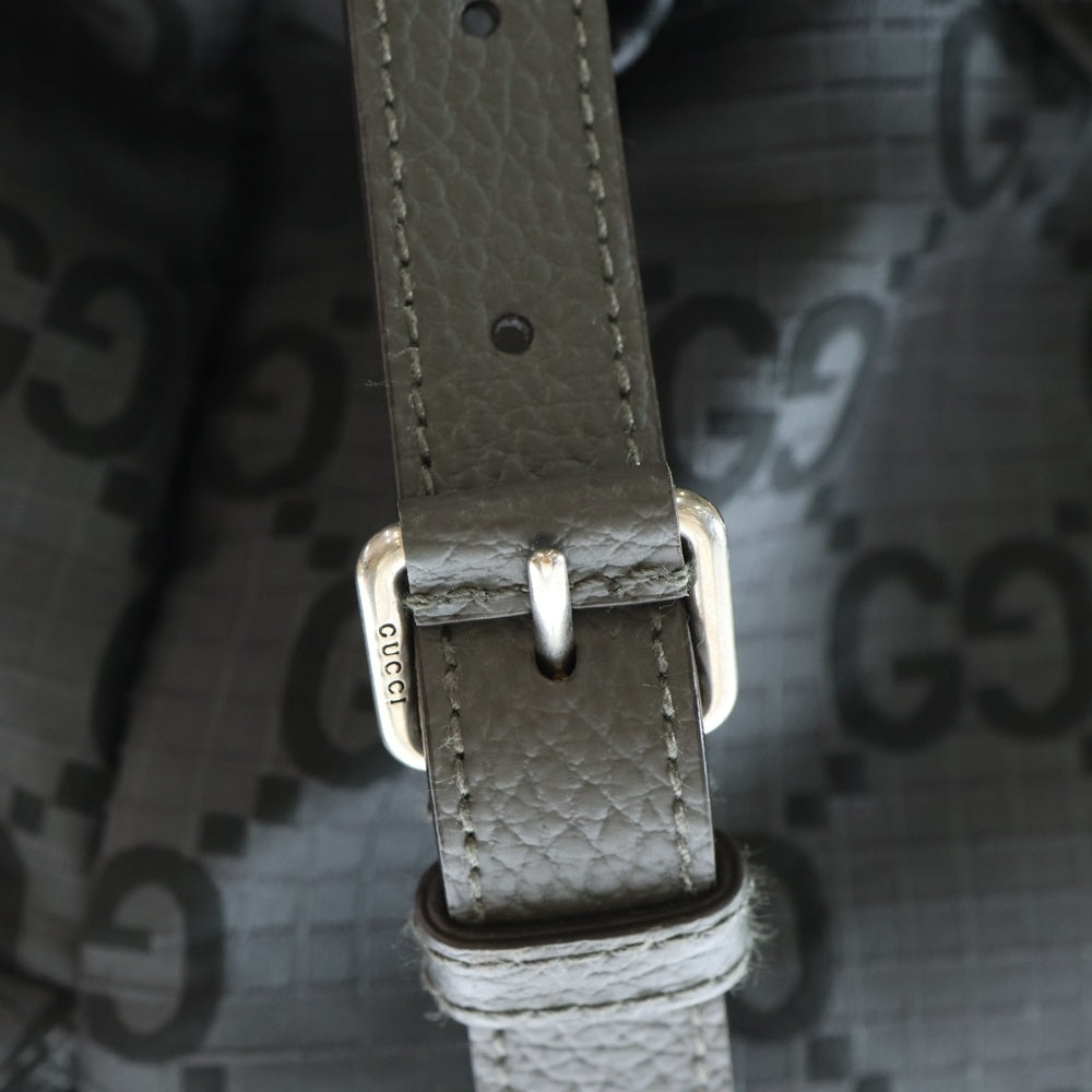 GUCCI(グッチ) GG リップストップ バックパック リュックサック グレー 767923