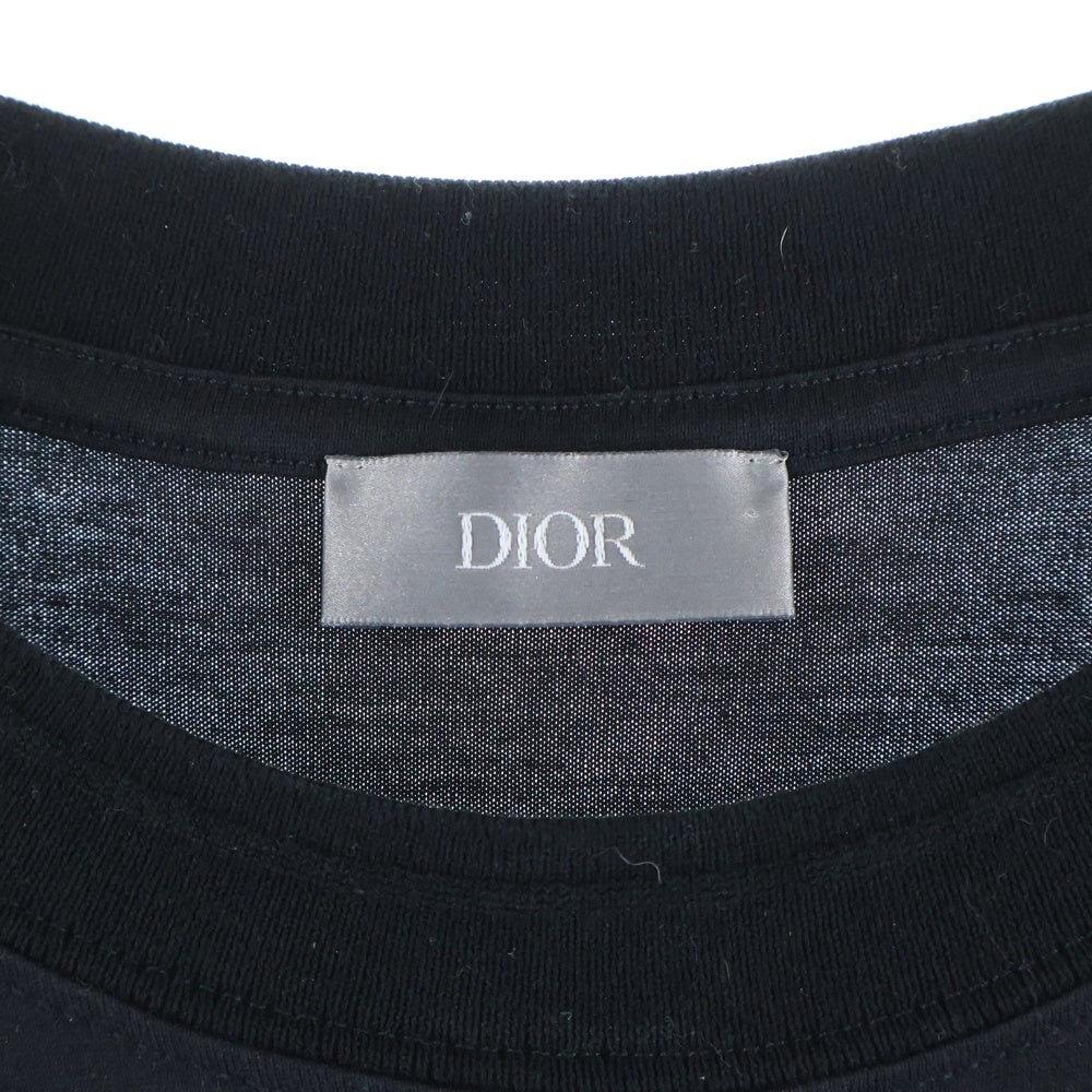 DIOR(ディオール) CDアイコン クルーネック 半袖 Tシャツ カットソー ブラック 413J650A0862